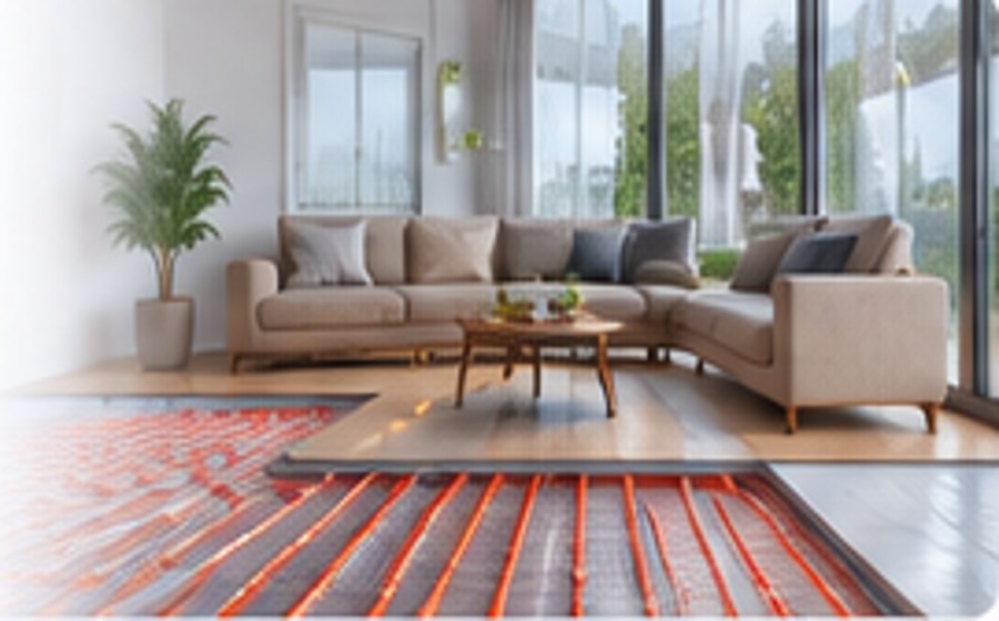 Yerden ısıtmalı modern salon